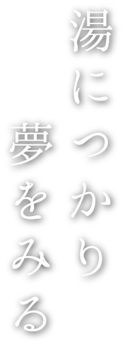 湯につかり夢を見る